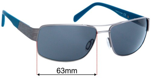 Maui Jim MJ703 Ohia 63mm Replacement Lenses